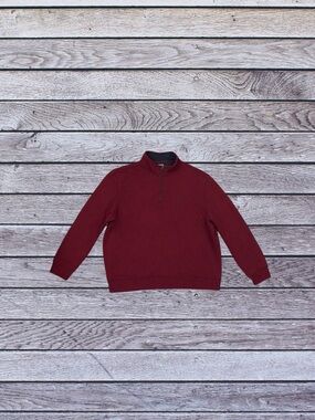 IZOD Advantage Performance Quarter Zip Pullover XXL Burgundy